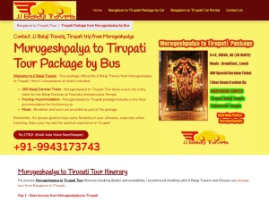 murugeshpalya to Tirupati