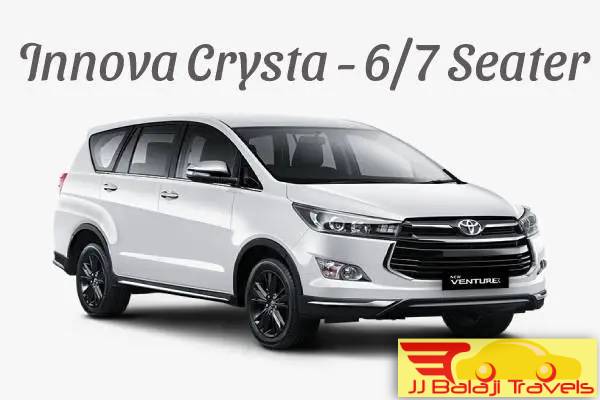 Innova Crysta for rent with driver